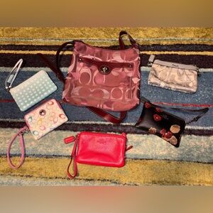 Coach Crossbody Bag + 5 Clutches